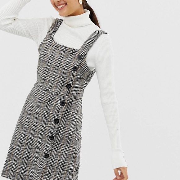 ASOS Dresses & Skirts - Checked plaid pinned dress